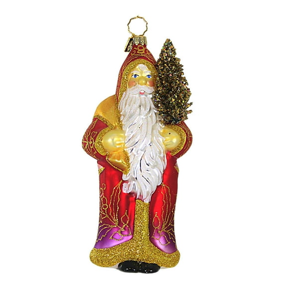 Gabriela Christoff Ornaments Royal Christmas - 1 Ornament 6 Inch, Glass - Ornament Tree Santa SR4