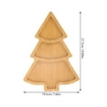 thumbnail image 3 of Plato de árbol de Navidad, plato de madera para salsas, plato para condimentos, cuenco para mojar sushi, plato para aperitivos, 3 of 8