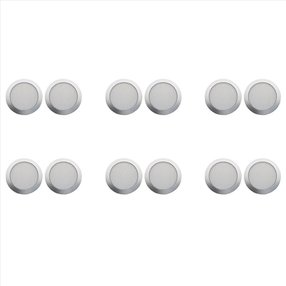 6X Ceiling Speaker Grille, 4-Inch Ceiling Embedded Audio Speaker Grille(Silver)