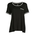 thumbnail image 5 of Secret Treasures Women's and Women's Plus Size Knit Sleep Shirt with Short Sleeves, 5 of 5