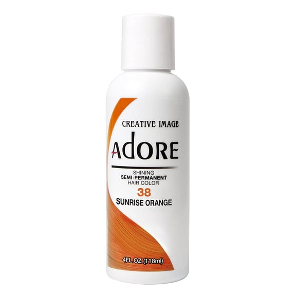 Adore Semi-Permanent Hair Color #38 Sunrise Orange, 4 oz, 2 Pack