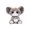 Gray, variant on Realistic Devon Rex Cat Plush Toy, Gray Curly Fur Stuffed Animal with Big Ears, 6.7x3.9in Soft Figure, 1pc