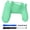 Mint Green, variant on eXtremeRate Textured Orange Comfortable Non-Slip Custom Back Housing, 3D Splashing Case Cover, Game Improvement Replacement Bottom Shell Compatible with ps4 Slim Pro Controller JDM-040/050/055