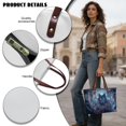thumbnail image 5 of ZUXONGSY Wolf Rose Butterfly Print Tote Handbag for Women Large Capacity Top Handle Bag Waterproof Satchel Handbags with Inner Pocket for Shopping Work Business, 5 of 6