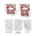 thumbnail image 5 of Red Roses Swag Kitchen Curtains Sets for Windows 24 Inch Length, Valentine's Day Flowers Leaves Romantic Short Window Curtain Panels Swags Valances and Tiers 3 Piece Set for Cafe/Dining Room, 5 of 5