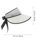 thumbnail image 3 of Sombrero de playa de ala ancha, sombrero tejido para el sol, sombrero de verano para sombrilla, sombrero de paja para playa, 3 of 7
