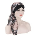 thumbnail image 2 of MEICHEN Headband for Women, Women Chemo Cancer Sleep Scarf Hat Cap Pre Tied Cover Wrap Turban Headwear Loss, Fall Winter Fashion Accessories, 2 of 7