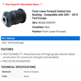 thumbnail image 2 of Front Lower Forward Control Arm Bushing - Compatible with 2001 - 2012 Ford Escape 2002 2003 2004 2005 2006 2007 2008 2009 2010 2011, 2 of 2