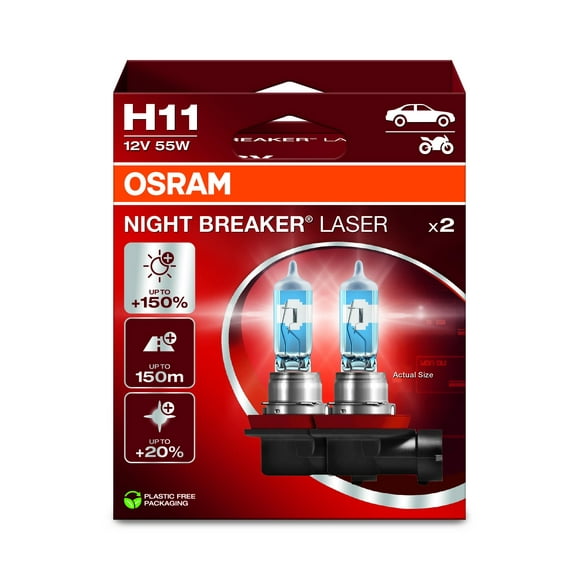 Lámpara para faro de vehículo OSRAM NIGHT BREAKER LASER H11 12V