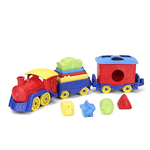 green Toys Mickey Souris & Amis Empiler & Trier Train