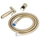 thumbnail image 4 of Rociador de bidé de acero inoxidable G1/2 Presión de agua ajustable Portátil Ahorro de espacio Fácil instalación Rociador de bidé de mano Dorado, 4 of 14