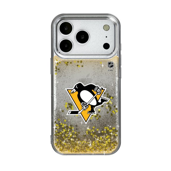 Pittsburgh Penguins Linen Logo iPhone Glitter Case