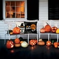 thumbnail image 4 of Halloween Decorations Throw Pillow Covers Set of 4 Happy Halloween Pillow Case Black & Orange for Cushion Sofa Bed Outdoor Decor, 20 x 20 Inches, 4 of 6