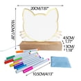 thumbnail image 3 of LED Acrylic Message Board | Illuminated Notepad With Adjustable Stand and 12 Color Pens | Light-Up Memo Board for Home Office Planning Reminders Tasks | 1 Board, 3 of 9