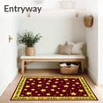 thumbnail image 3 of ODIKA 4'x6' Machine Washable Non-Slip Area Rug, Enchanted Yuletide Starlight Pathway Welcome Decoration High Traffic Rug, Yellow, 608366, 3 of 7