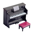 thumbnail image 2 of Miniature Piano with Stool Model for 1/12 Toys Accessories black, 2 of 7