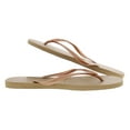 thumbnail image 3 of Havaianas Women's H. Slim Rose Gold Rubber Sandal - 6M, 3 of 4