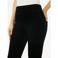 thumbnail image 4 of Sofia Jeans Women's Melisa Flare Pull On Velour Pants, 4 of 6