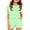 Light Green, variant on Bigetiay Girls 2 Piece Outfits Fashion Athletic Performance Crew Neck T-Shirt and Shorts Set Girls Clothes 11-12 Years