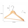 thumbnail image 5 of NIBOLOG Wooden Hangers High Durability Groove Design Non-Slip Smooth Surface Burr Free Space-saving Reusable Shirt Wooden Hanger Clothes Drying Racks for Home, 5 of 8