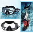 thumbnail image 1 of Máscaras de buceo Soledad para adultos con lente templado p Negro, 1 of 10