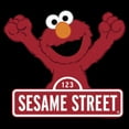thumbnail image 2 of Junior's Sesame Street Elmo Red Logo Sign  Graphic T-Shirt, 2 of 4