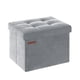 thumbnail image 1 of Reposapiés plegable Storage Ottoman SONGMICS, 31 x 41 x 31 cm, color gris, 1 of 7