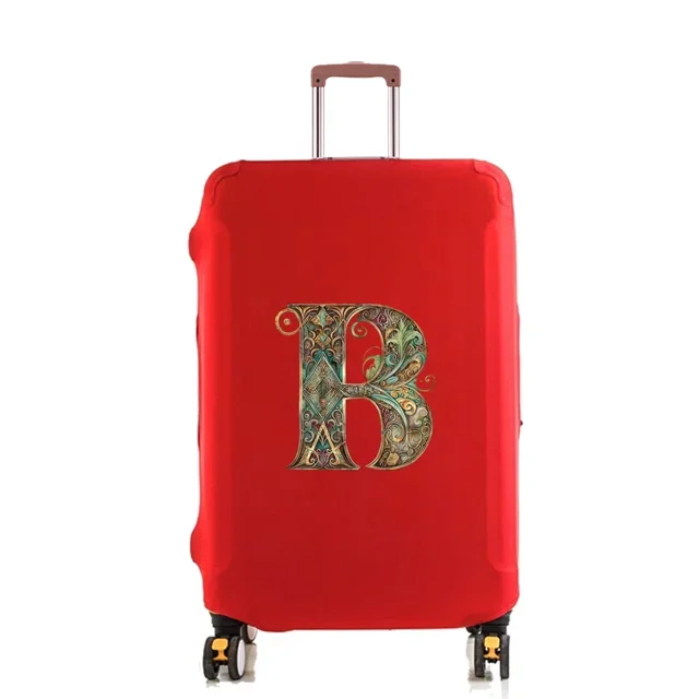Housse de Protection pour Bagage, Étui à Tige Rétractable Réutilisable pour Lavable 18-32 Pouces, Motif Imprimé Lettre Graphique, Accessoires de Voyage