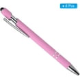 thumbnail image 3 of 6 Pack Ballpoint Pens with Stylus Tip, 2 in 1 Metal Pen Black Ink 1.0mm Medium Point Stylus Pen for Touch Screens, 3 of 6