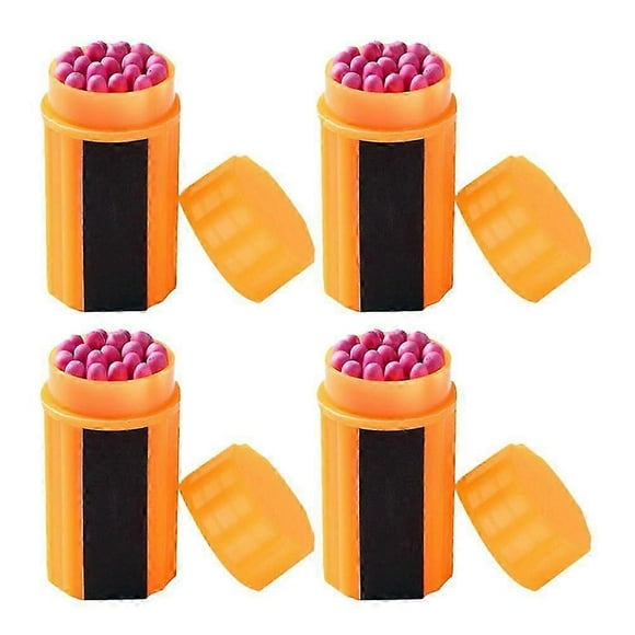 4 Sets of Waterproof Matches Outdoor Lighter Tool Outdoor Matches Outdoor Emergency Match