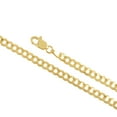 thumbnail image 2 of 10K Yellow Gold 3.80MM Cuban Link Curb Chain Necklace for Men and Women ( Unisex ), 18"-30", 2 of 7