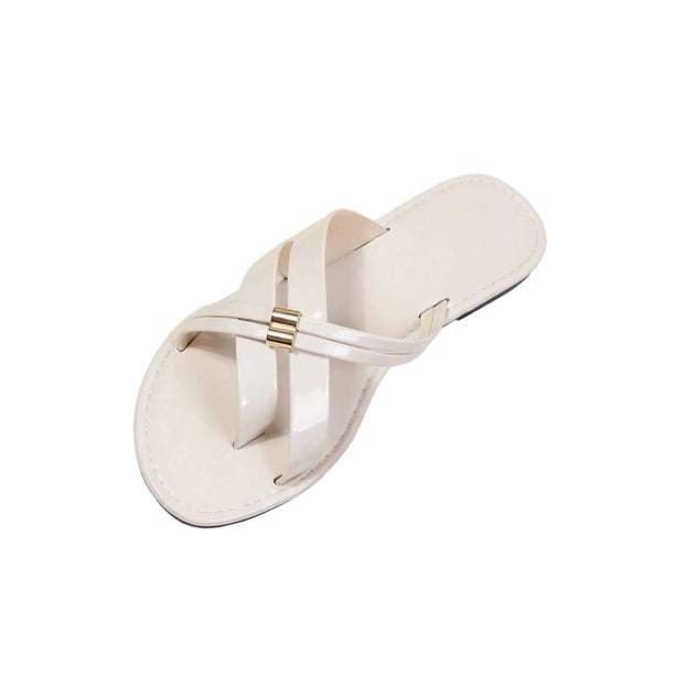 Mujeres Zapatillas Al Aire Libre de Moda Casual Versátil Envolvente Tacón Bajo Tamaño Mayor Primavera/Verano Estilo de Moda Y Cómodo