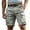 Mens Shorts Gray, variant on S-4X Plus Size Cargo Shorts for Men Relaxed Big & Tall Straight Leg Solid Color Multi-Pockets Mid Waisted Athletic Hiking Short