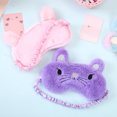 thumbnail image 3 of Coofit Sleep Mask Cute Plush Cartoon Animal Eye Cover Sleeping Eye Mask Blindfold, 3 of 6