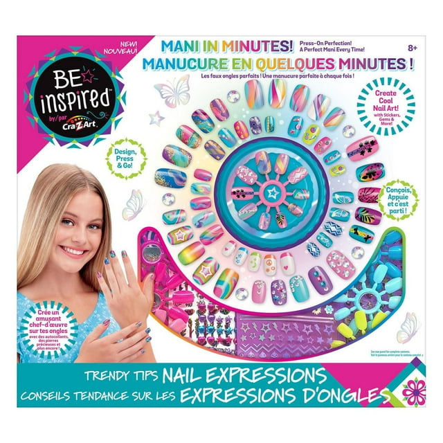 Cra-Z-Art: BE INSPIRED Expressions Tendances pour Ongles, 8+. Un cadeau idéal pour toutes les occasions.