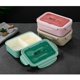 thumbnail image 5 of paquete de lonchera Bento para adultos y niños, lonchera Bento de 1400 ml con juego de utensilios incorporado, a prueba de fugas, apta para lavavajillas y microondas (caqui), 5 of 5