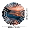 thumbnail image 5 of Serene Metal Hanging Wind Spinners - Concentric Wave Design for Tranquil Yard & Garden Decor - Perfect for Nature Lovers, 5 of 6
