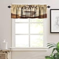thumbnail image 3 of Coffee Valance Curtains Coffee Beans Sugar Silhouette Theme Art Windows Curtain Valance for Kitchen Bedroom Bathroom Decor with Rod Pocket, One Panel 54X18 Inches, 3 of 6