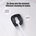 thumbnail image 6 of Household Toilet Brush - Wall Mounted, Long Handle, Semi Circular Design for Effective Bathroom Cleaning - Dense Bristles, Easy to Clean, Eco-Friendly PET Material White, 6 of 6