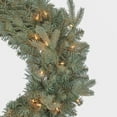 thumbnail image 2 of Kurt Adler 24-Inch Pre-Lit Clear Incandescent Blue Spruce Wreath, 2 of 2