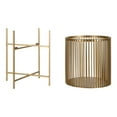 thumbnail image 5 of Kate and Laurel Paynter Modern 2-Piece Metal Floor Planter Set with Foldable Stand, Gold, 5 of 6