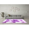 thumbnail image 3 of Ahgly Company Indoor Square Oriental Purple Modern Area Rugs, 8' Square, 3 of 4