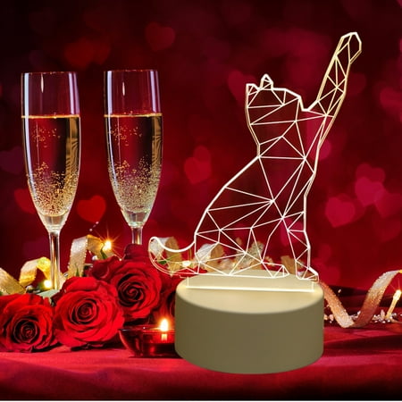 

Valentine s Day USB Acrylic 3D Night Light Lamp Home Landscape Decoration Gifts