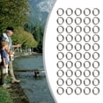 thumbnail image 3 of Stainless Steel Split Ring Fishing Connector Double Split Snap Lure Accessories, 3 of 9