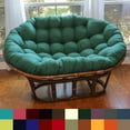 thumbnail image 2 of International Caravan Rattan Double Papasan  Chair with Twill Cushion, 2 of 5