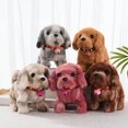 thumbnail image 5 of Electronic Plush Toys Puppy Interactive Electronic Plush Toy with Sounds and Movements Educational Plush Toy Birthday Gifts for Kids Girls（ Big Head Dog (Black), 5 of 5