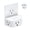 White, variant on Angled Wall Outlet Expander for Indoor Electrical Power Expansion