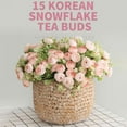 thumbnail image 6 of Clearance!!1 Bundle Snowflake Small Tea Pods Home Decoration Accessories Wedding Party Scrapbook Fake Plants Diy Artificial Flowers, 6 of 7