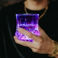 thumbnail image 3 of LED Old Fashioned Glasses: 7*5.5cm Liquid Activated Multicolor Light Up Drinking Tumblers Set of 4 - Plastic Fun Cups for Water Beer Cocktail Whiskey Bar Party, 3 of 5