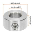thumbnail image 2 of Uxcell 2pcs Shaft Collars 2/5" Bore Stainless Steel Shaft Collars 4/5" OD, 2/5" Width Axle Collar Clamp with Set Screw, 2 of 5